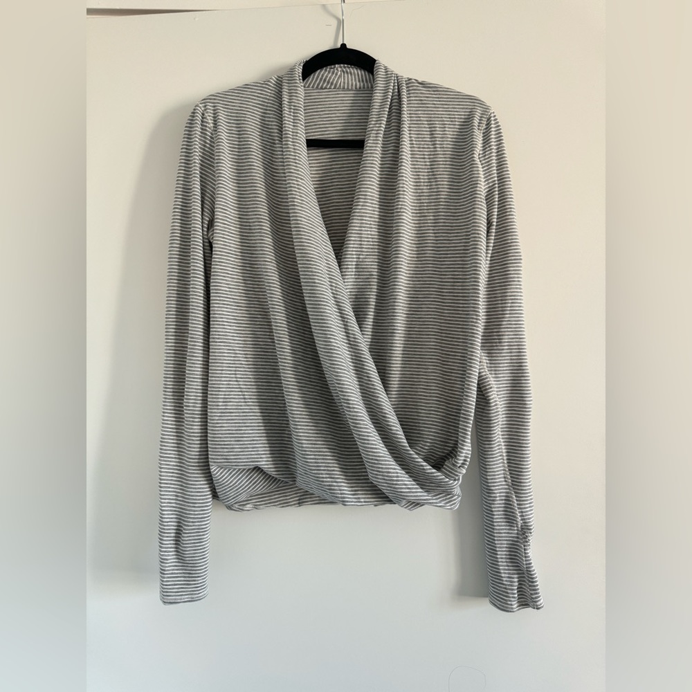 Striped Lululemon Shawl Top